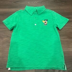 Janie and Jack Vibrant Green Polo with Fun Embroidery